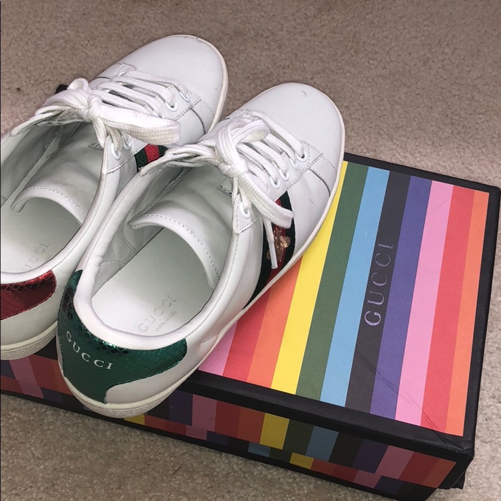 Gucci ace embroidered sneaker 8/8.5